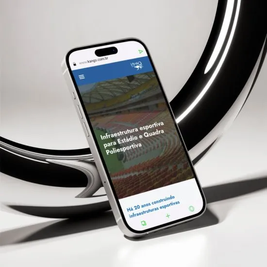 Versão mobile do site Kango, desenvolvida pela Agência Kanka
