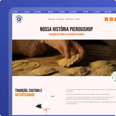 Site desenvolvido para Pieroguishop pela Agência Kanka