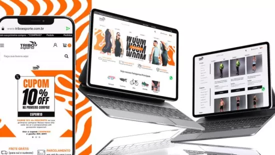 Site desenvolvido para Tribo Esporte pela Agência Kanka – imagem de capa